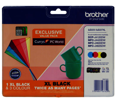 BROTHER  LC223/LC227XL Tri-colour & Black Ink Cartridges - Multipack